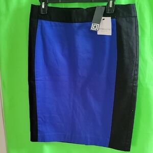 Liz Claiborne Women's Pencil Skirt in Black and Blue